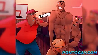 Astros do Basquete - Orgia small-minded vestiário depois do treino